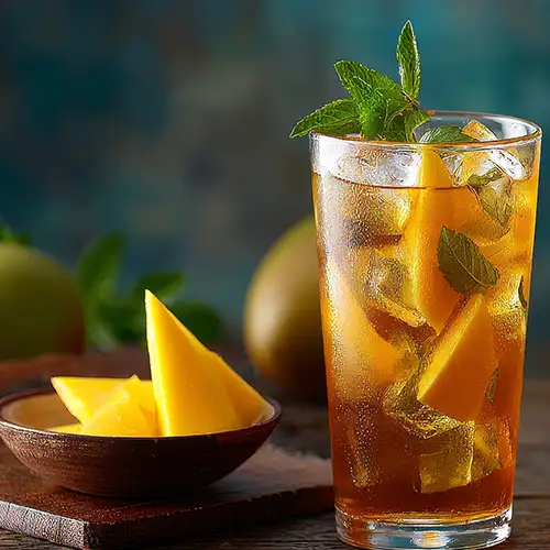 Thé glacé mangue